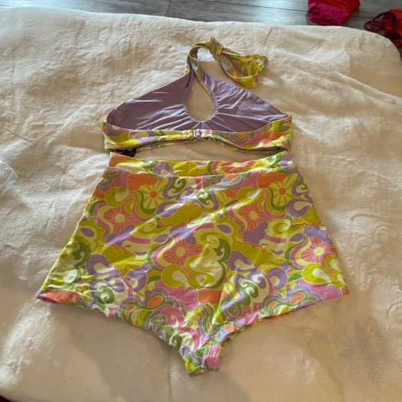 New! SET Beach Riot Brandy Top Felicia Shorts Psychedelic Sunshine 31389 - Picture 9 of 14